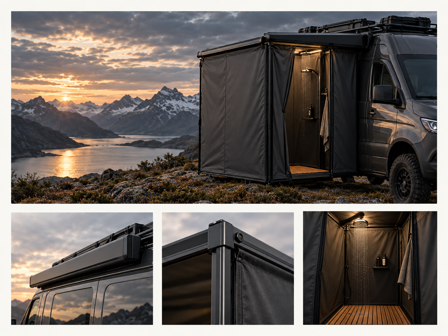 VÆRDR PRIVACY Vehicle shower & privacy shelter product presentation