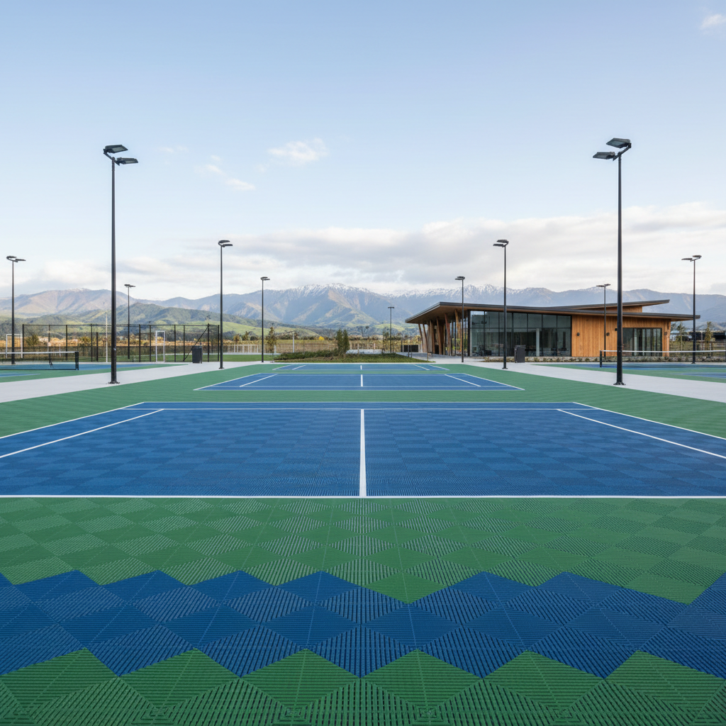 Premium modular sports flooring at a New Zealand court facility
