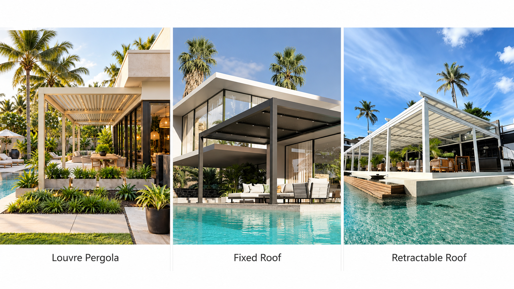 Louvre Pergola, Fixed Roof or Retractable Roof? The 7 Questions That Decide It