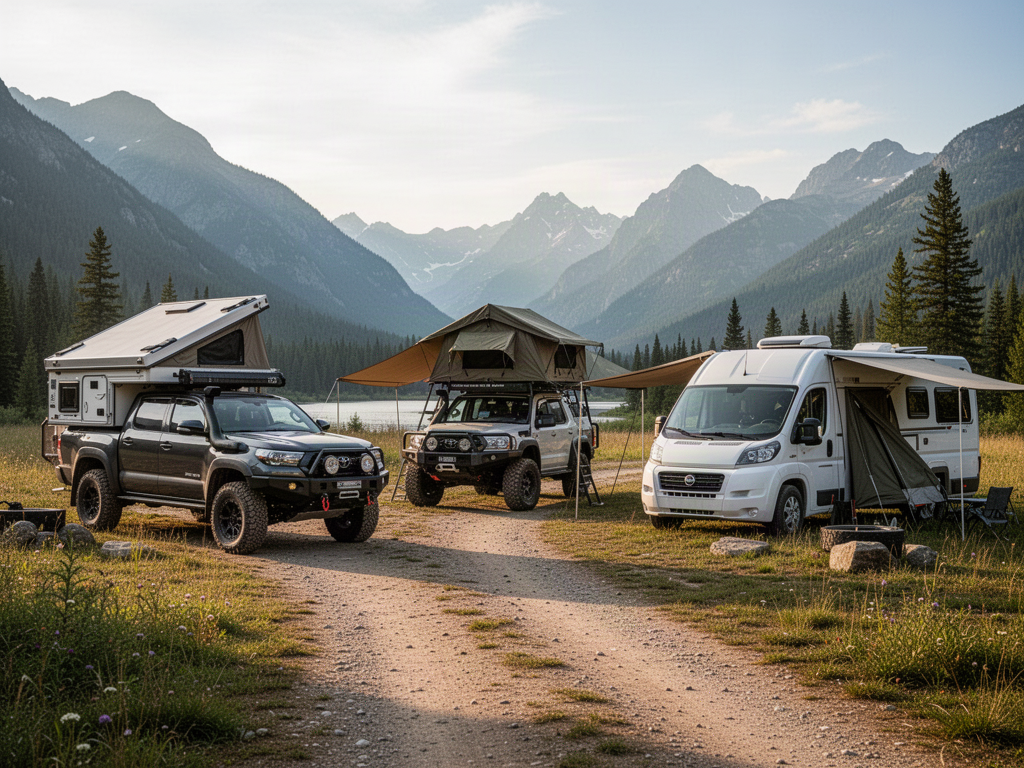 Campers and touring systems application reference across multiple vehicle types