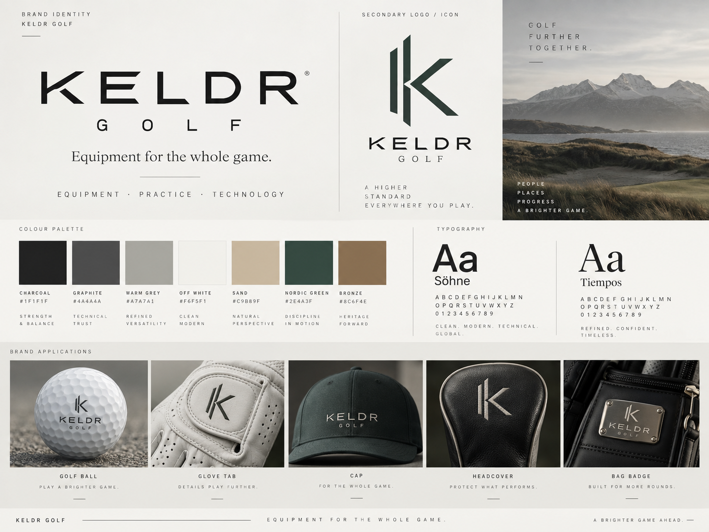 KELDR GOLF approved brand identity system