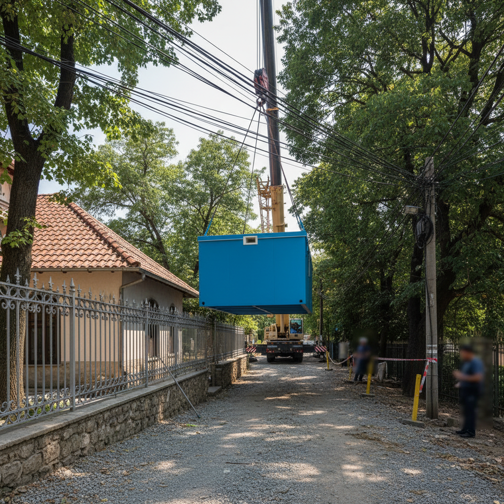 Pool delivery site-access planning