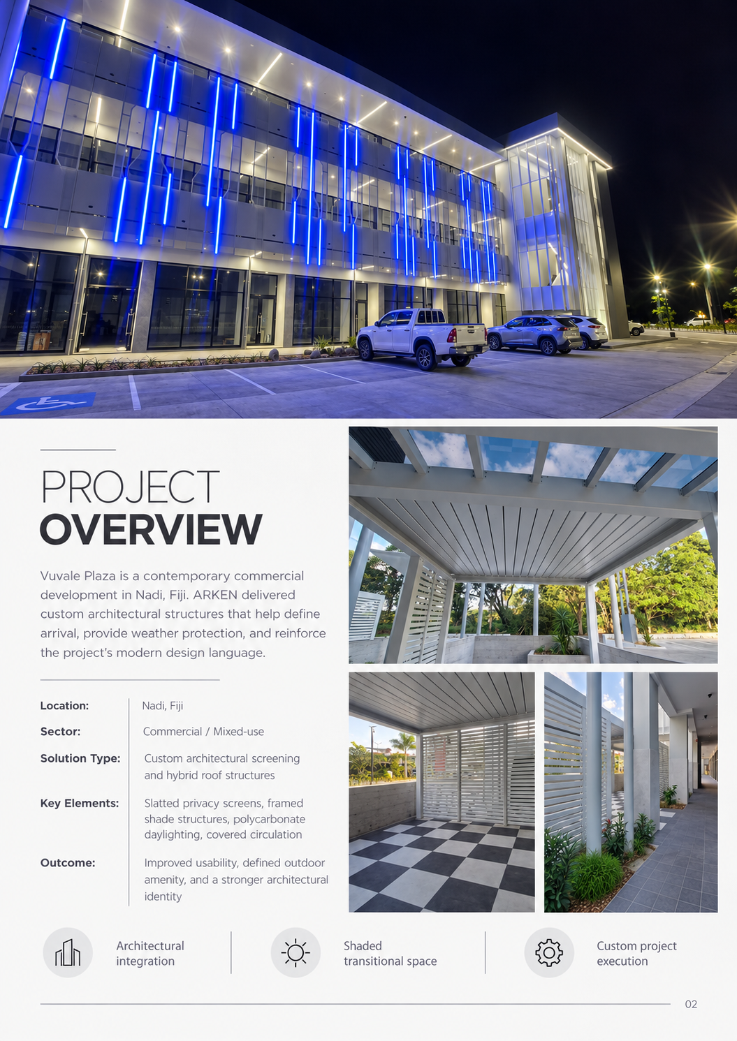 Vuvale Plaza project overview case study page