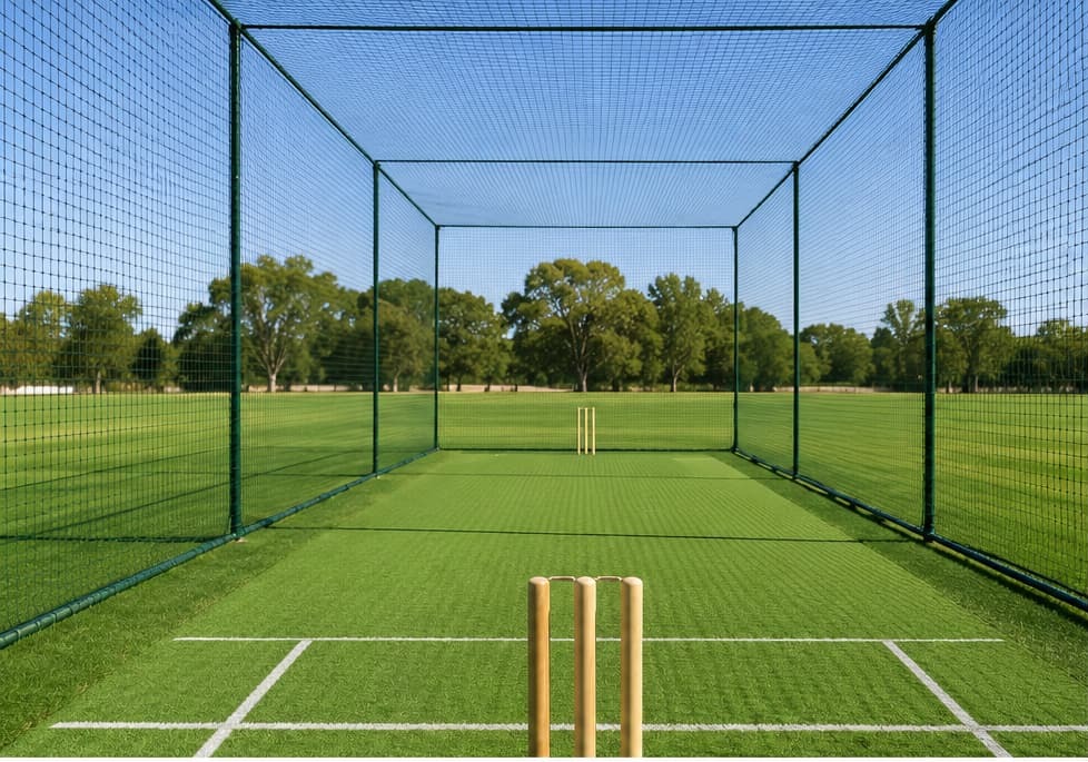 Outdoor cricket practice cage