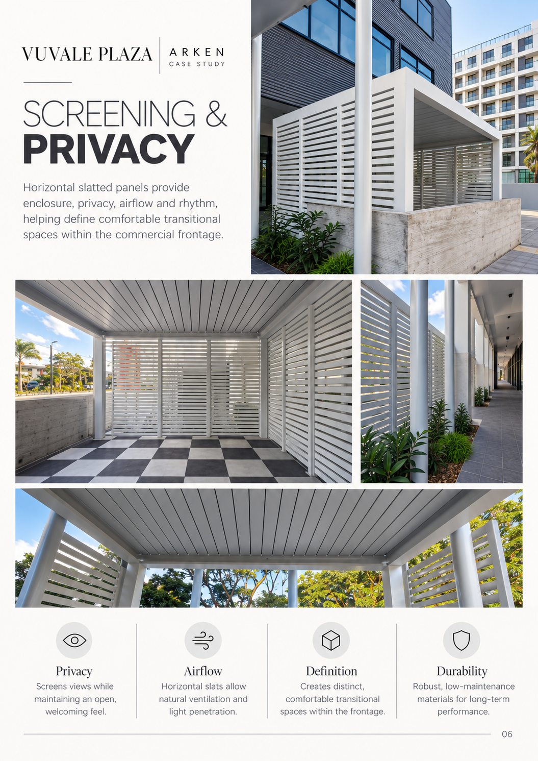 ARKEN slatted privacy screening at Vuvale Plaza Fiji