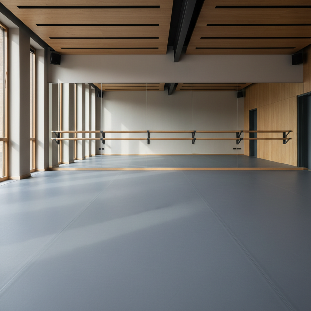 Dance & Studio Vinyl Flooring application concept