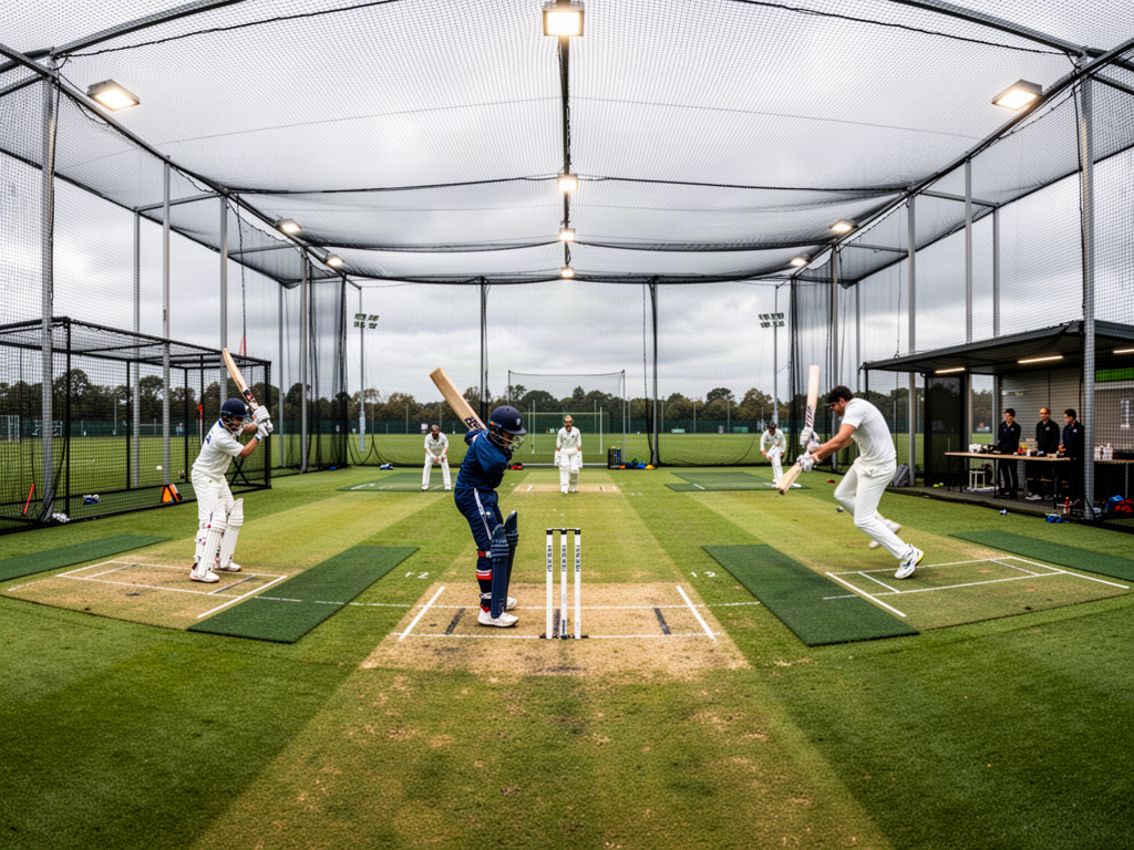 Cricket nets — Training infrastructure
