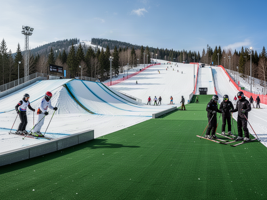 SLOPEspan freestyle training and landing system