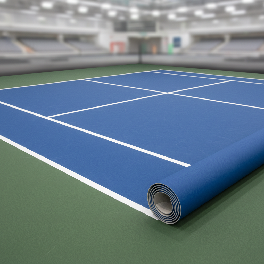 Textured PVC Pickleball Flooring application concept