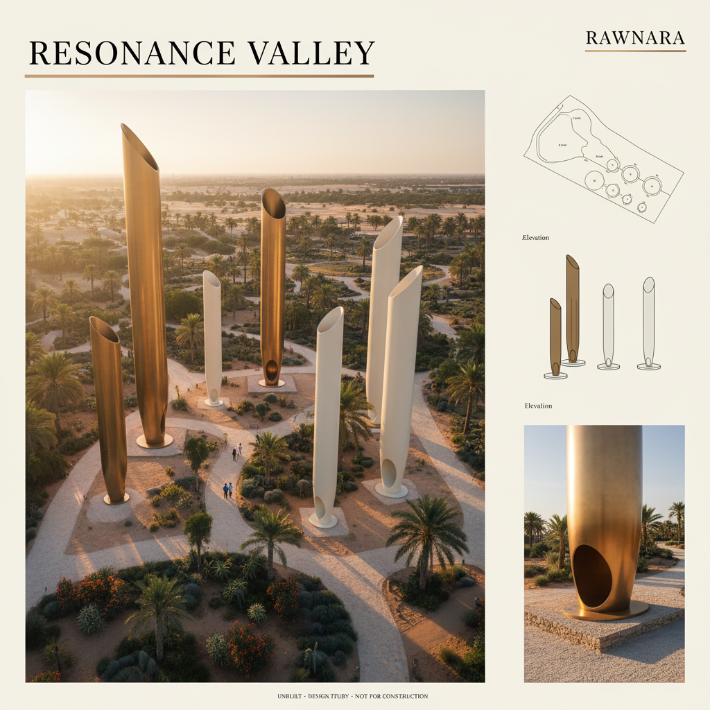 RAWNARA concept design presentation for Resonance Valley