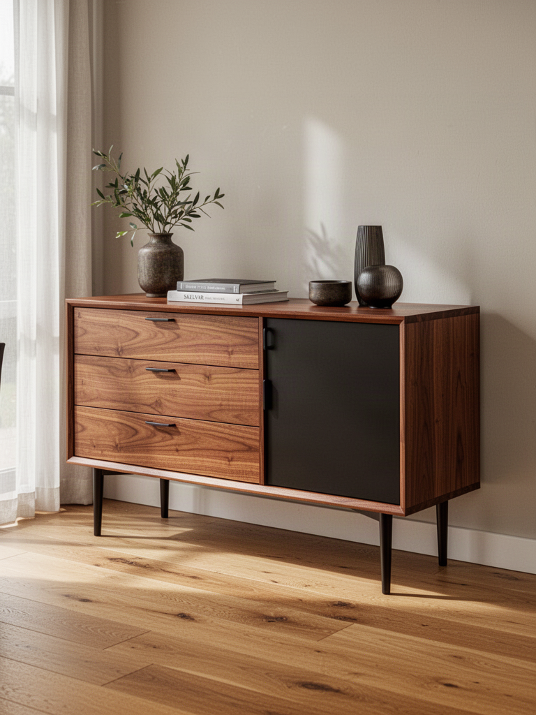 Compact Cherrywood Sideboard — SKELVAR HH-HH-0075