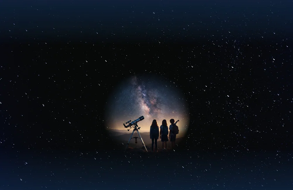 Atmospheric space-learning artwork