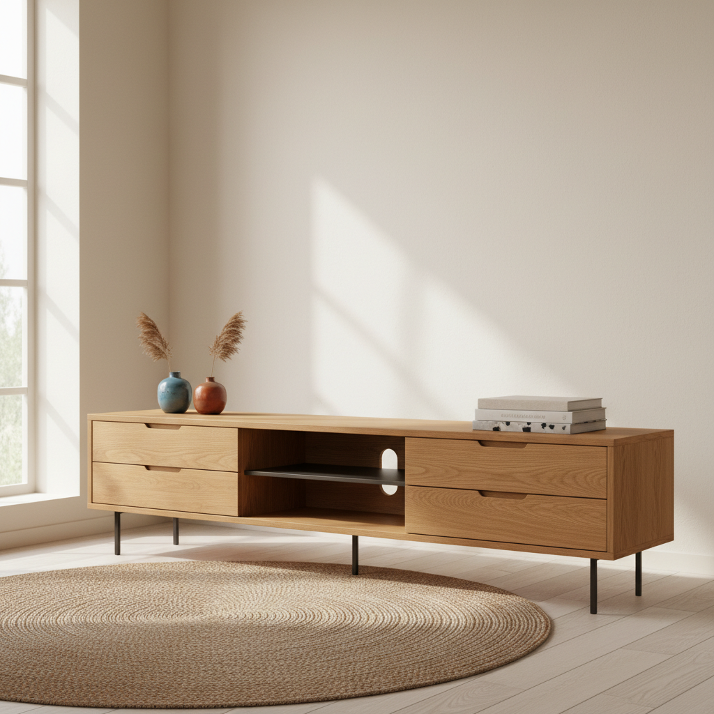 Longline Oak Media Console — SKELVAR HHTMG2MY