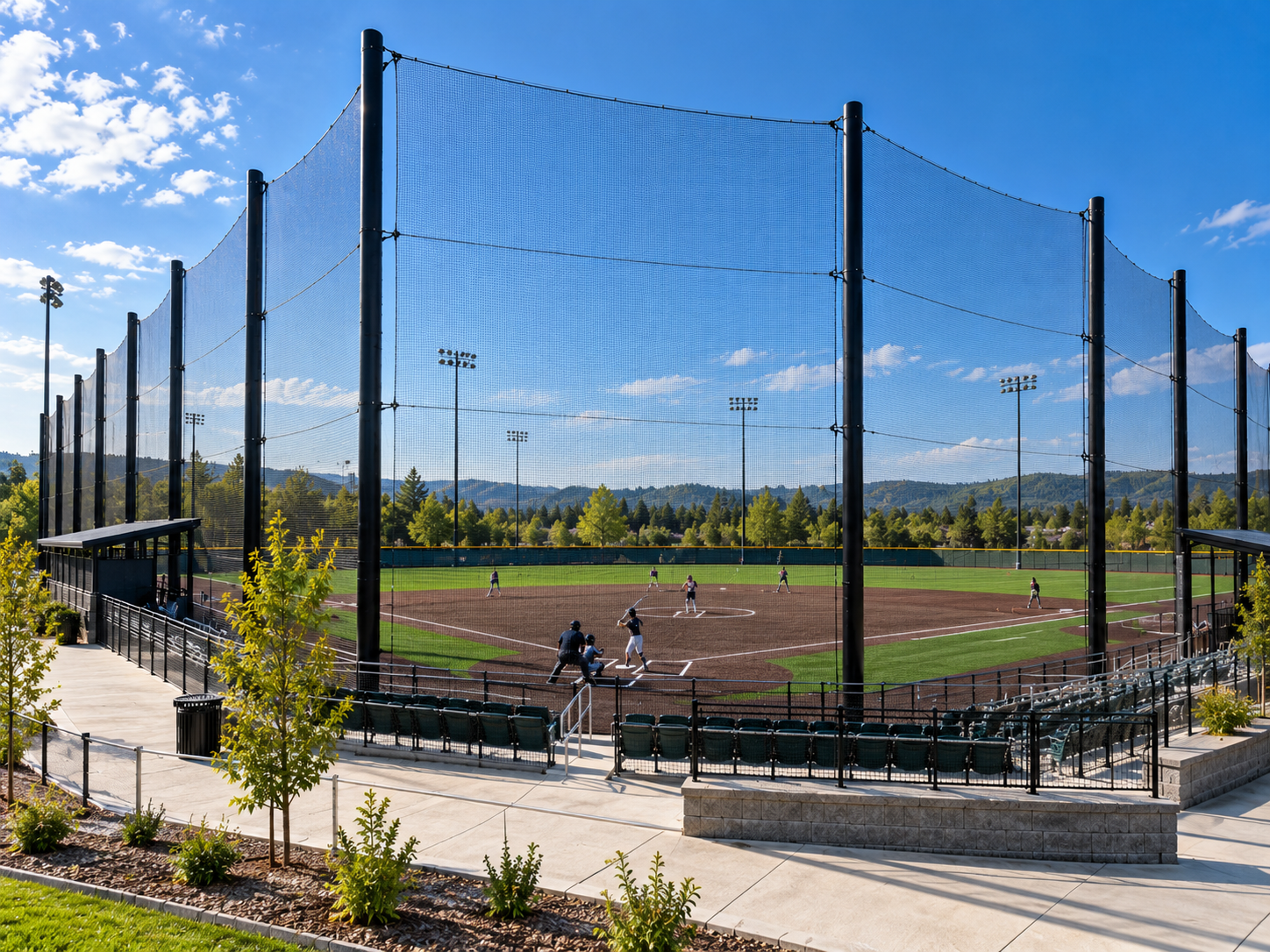 Baseball & Softball Backstop Systems installed project reference