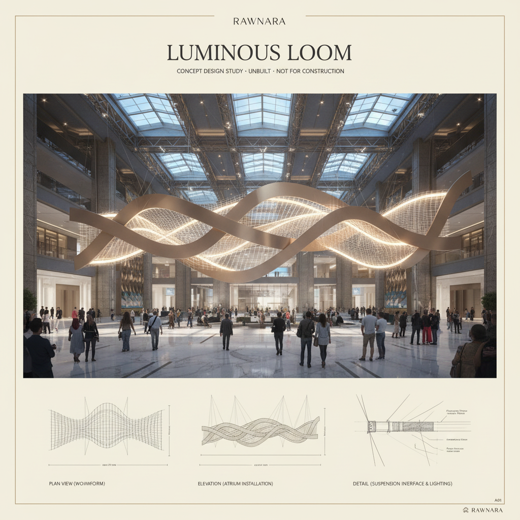 RAWNARA concept design presentation for Luminous Loom
