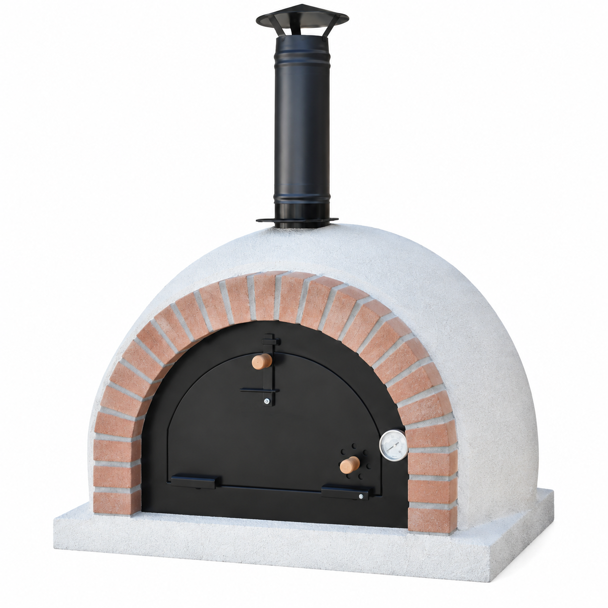 EMBR MASON 85 brick-front wood-fired pizza oven