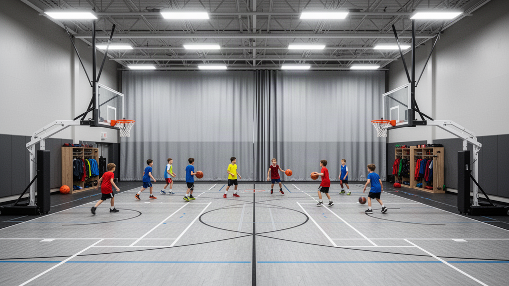 School basketball hall