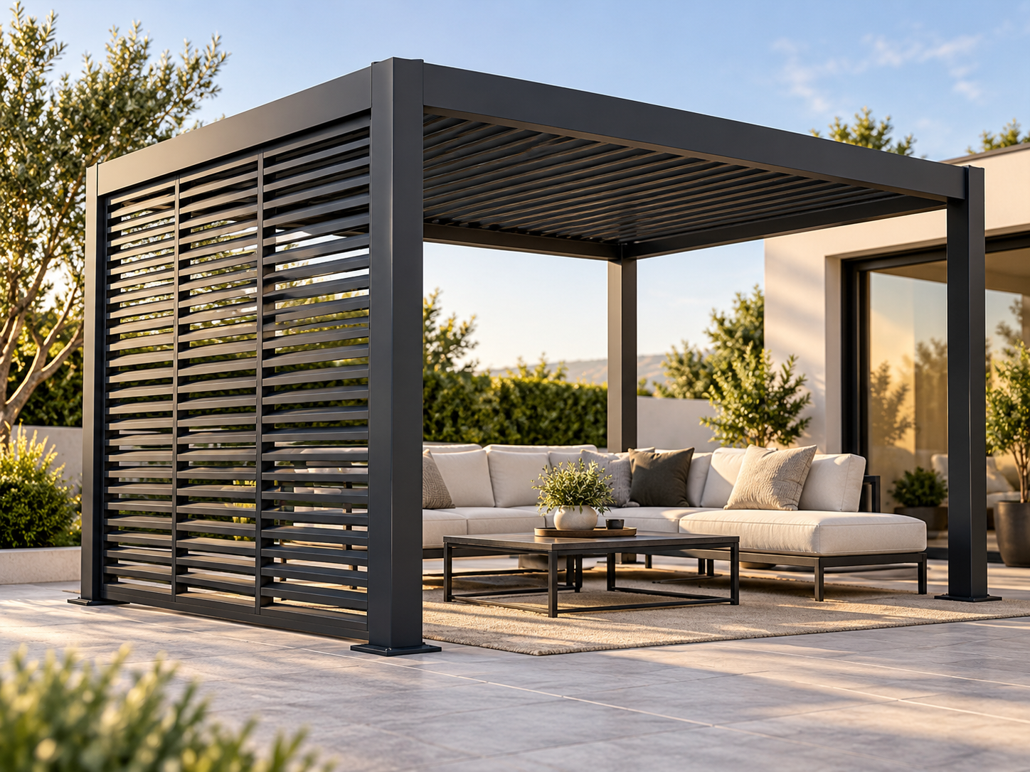 Sliding louvre panels — illustrative accessory image