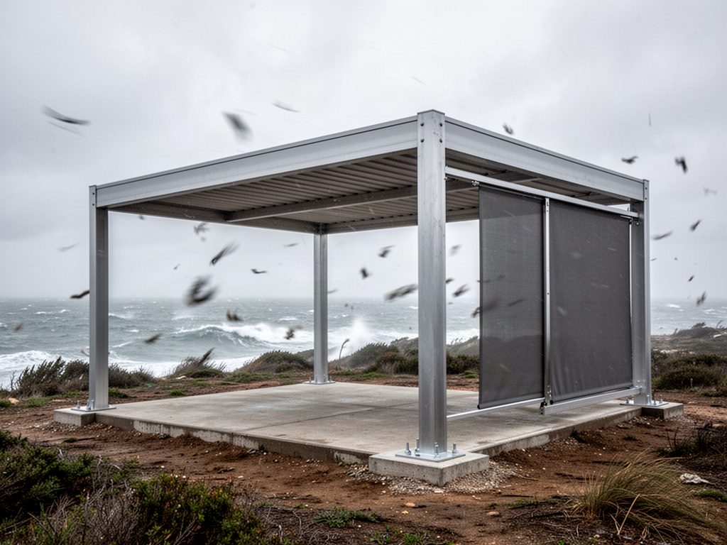 High-wind outdoor structure application reference