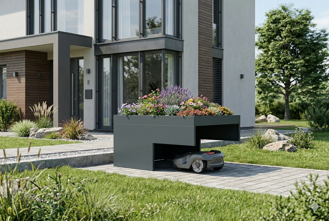 HAVENFORM weather-resistant garden storage box in an outdoor residential setting