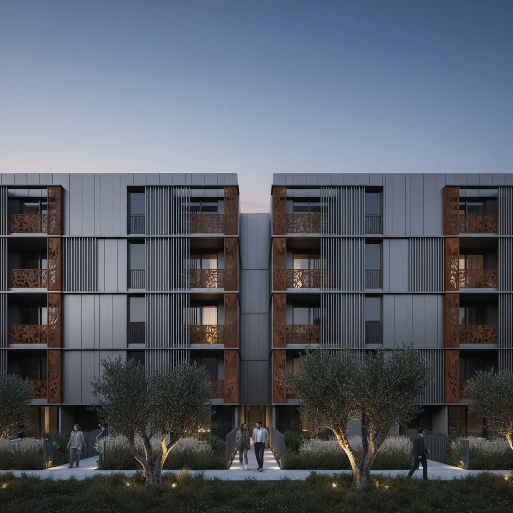 Premium Residential architectural façade application reference