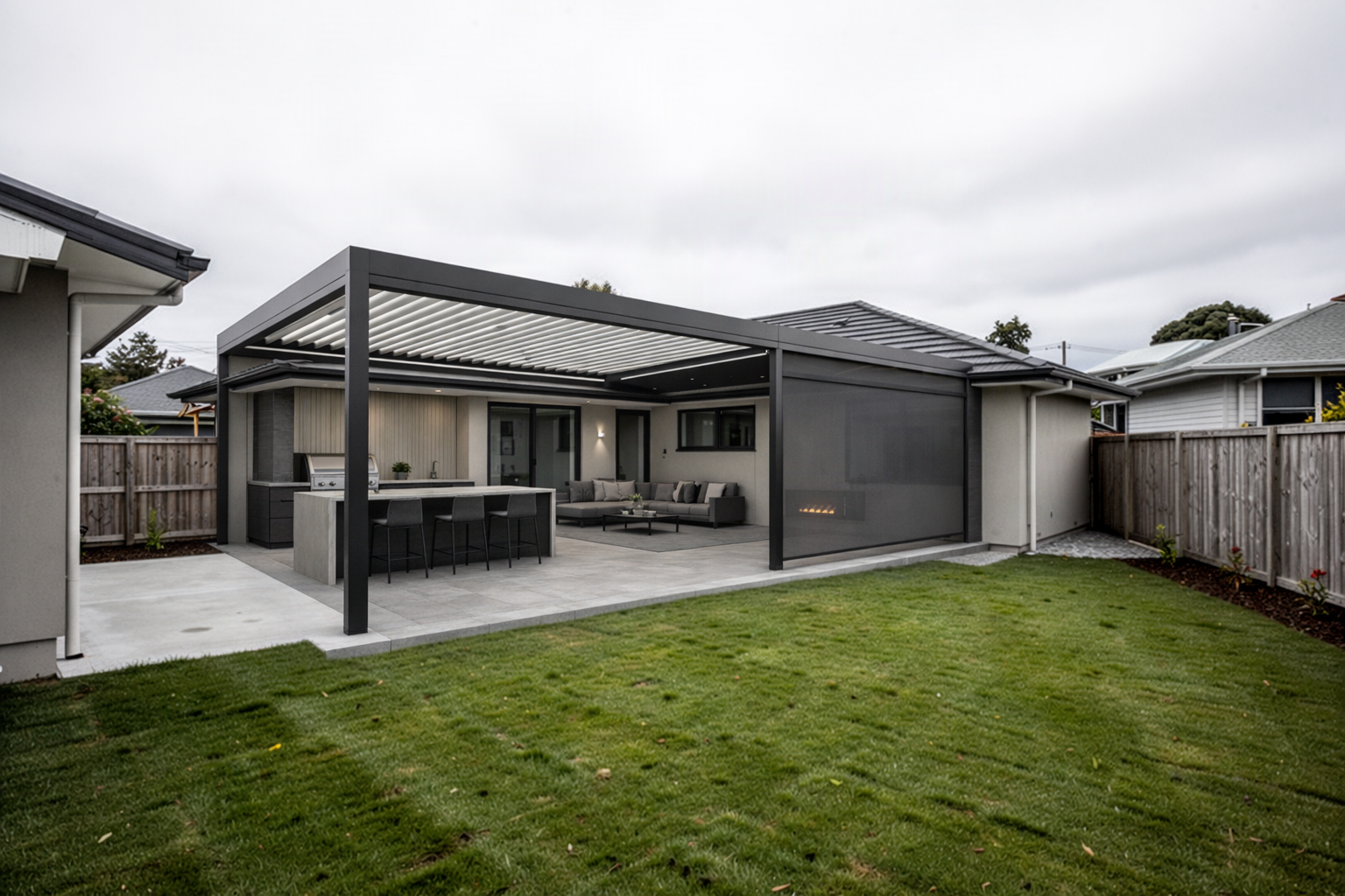 From spare backyard to all-weather outdoor room REIMAGINED concept